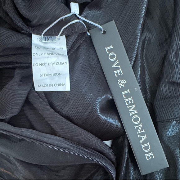 Love & Lemonade Plunging Ruched Draped Dress - Picture 7 of 7